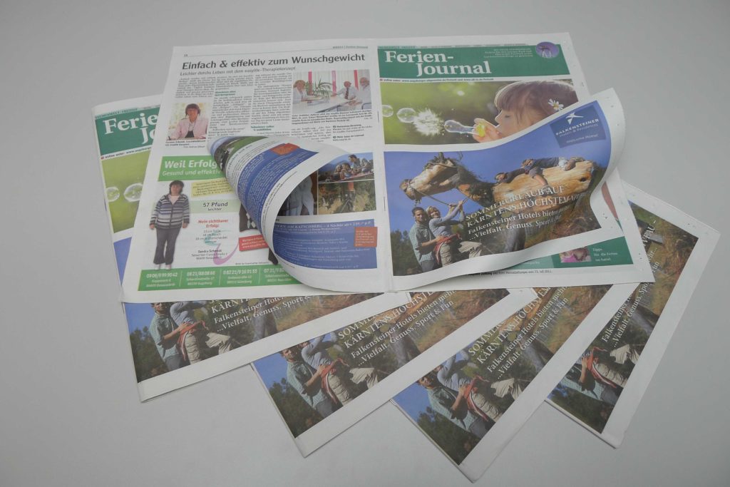 Kostenfreies Anzeigenblatt: Auch gratis erhältliche Wochenzeitungen und Werbeblätter stehen bei Verbrauchern immer noch hoch im Kurs. Foto: Presse-Druck Augsburg