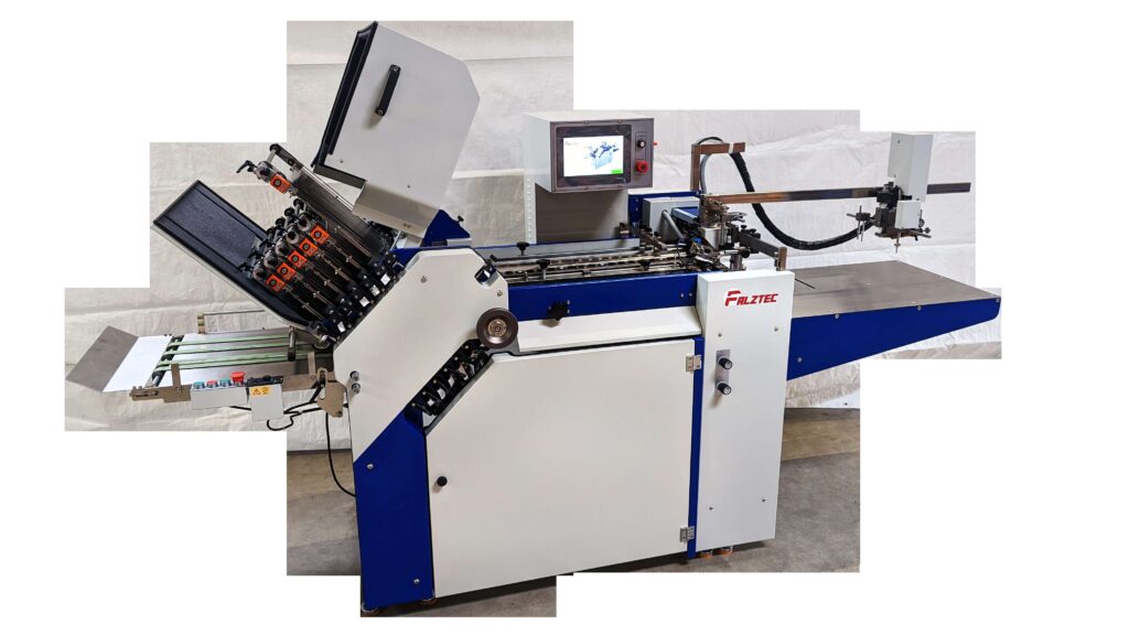 Falzmaschinen sind gerade bei der industriellen Papierverarbeitung unverzichtbar. Foto: Falztec