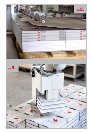 Vollautomatisierte Lösungen für die industrielle Buchproduktion zählen zum Produktprogramm. Foto: Solema
