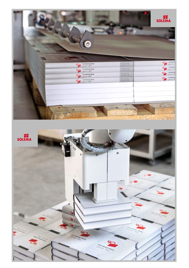 Vollautomatisierte Lösungen für die industrielle Buchproduktion zählen zum Produktprogramm. Foto: Solema
