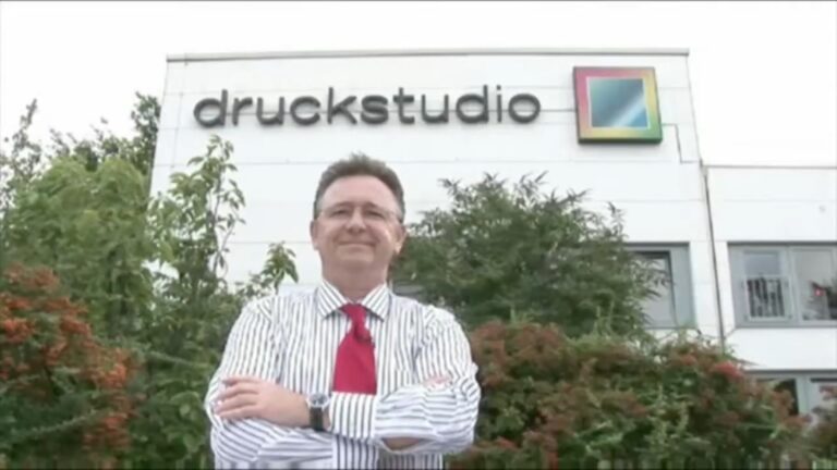 Werner Drechsler, Gründer und Geschäftsführer der Druckstudio GmbH (Düsseldorf). Screenshot: Frank Baier