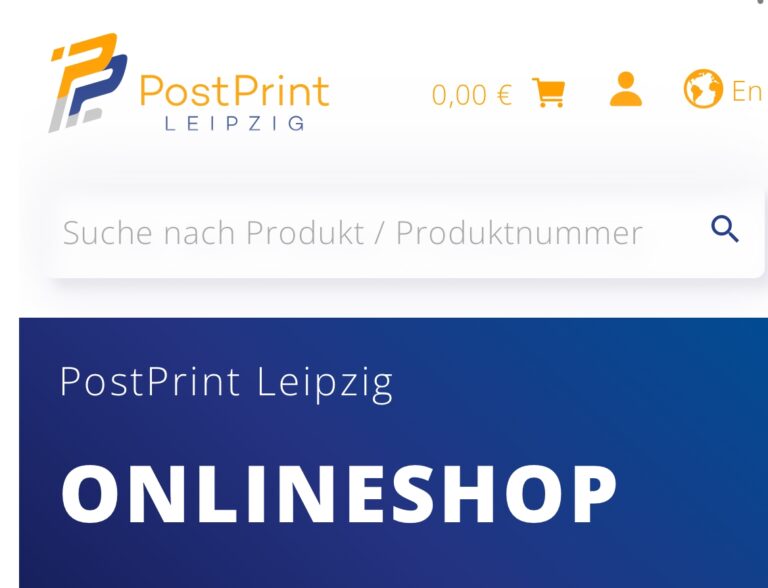 Startseite des Webshops (Ausschnitt). Screenshot: Frank Baier