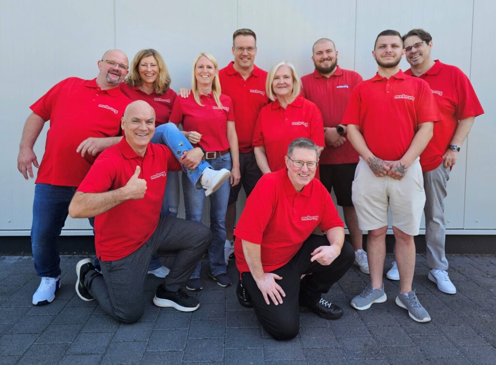 Ausgelassene, fröhliche Stimmung bei der Open house-Mannschaft. Foto: Mehring GmbH