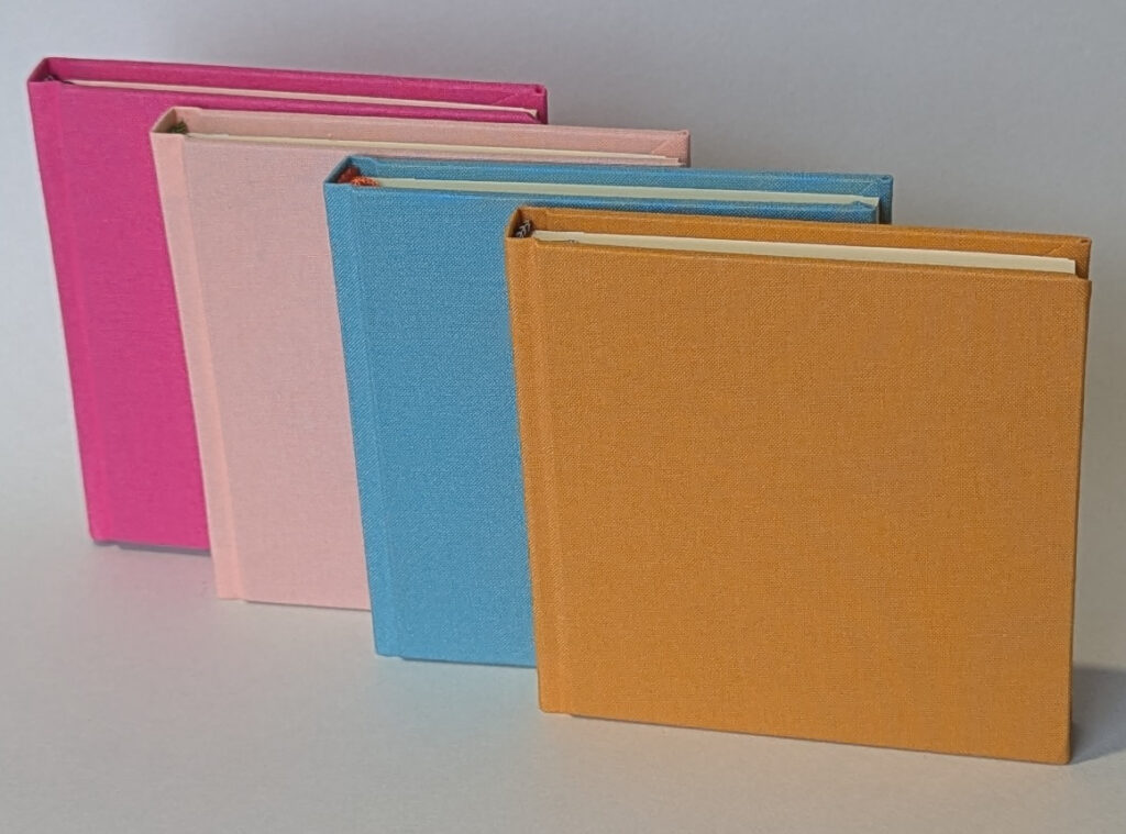 „We-Ha-Tex“-Gewebe in den Farben „Pink“, „Lachs“, „Pistazie“, „Mango“. Foto: We-Ha-Papier GmbH