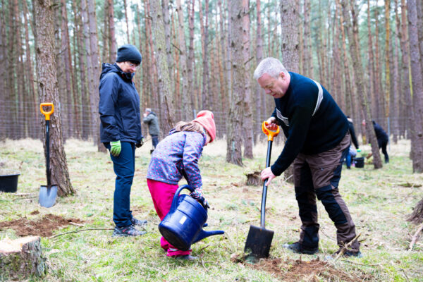 Pflanzaktion für den heimischen Naturschutz. Foto: optimal media