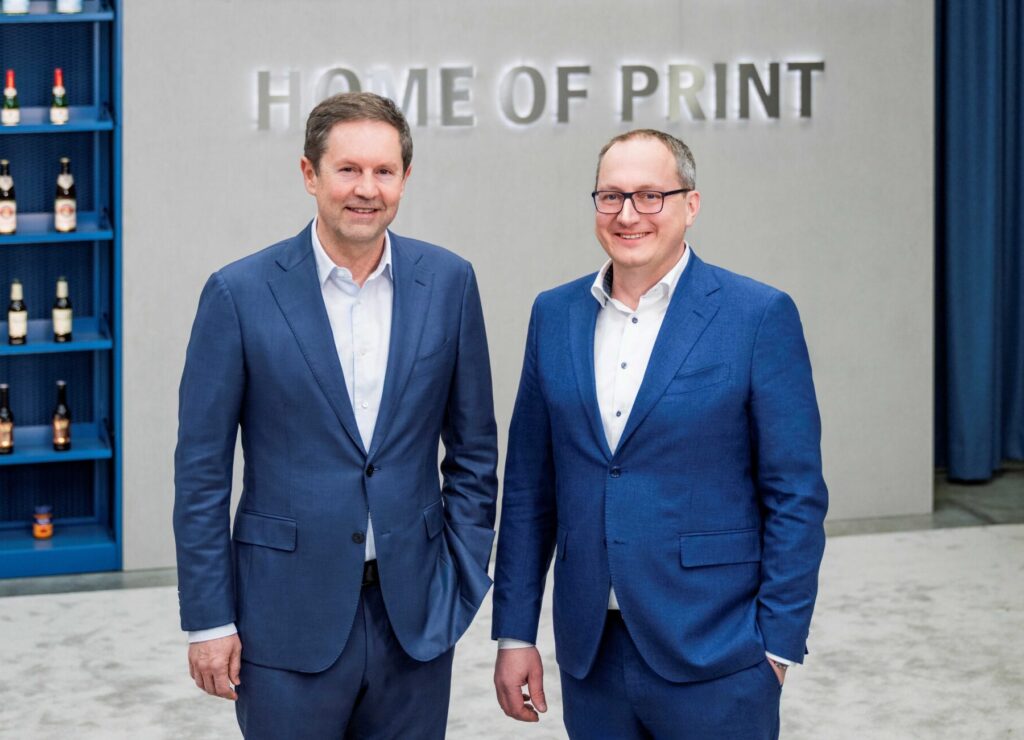 Heidelberg-Vorstände Jürgen Otto (l.) und Dr. David Schmedding. Foto: Heidelberg