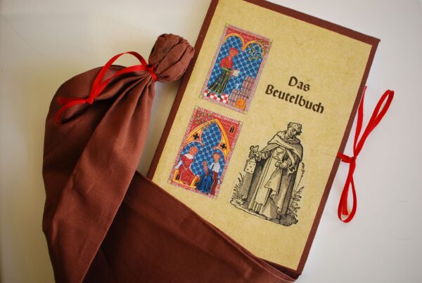Beutelbuch aus der Buchbinderei von Hedwig und Klaus Müller in Landau/Pfalz. Foto: Frank Baier